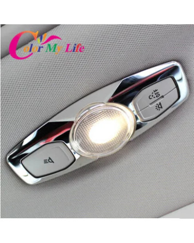 Pegatinas decorativas de luces de lectura de acero inoxidable para Ford Focus 3 4 MK3 MK4 Kuga Escape nuevo Mondeo Everest