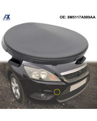 Parachoques delantero negro para coche, gancho de tapa de remolque, tapa de ojo de remolque M5117A989AB para Ford Focus MK2 2008