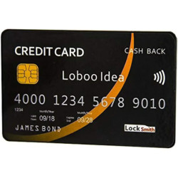 Credit card unlocking kit, locksmith tool for training and practice, beginner, unlocking black