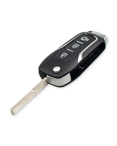 KEYYOU-Funda de llave remota modificada para Ford Focus C max Mondeo Connect Fiesta, carcasa de llave inteligente de coche reemp