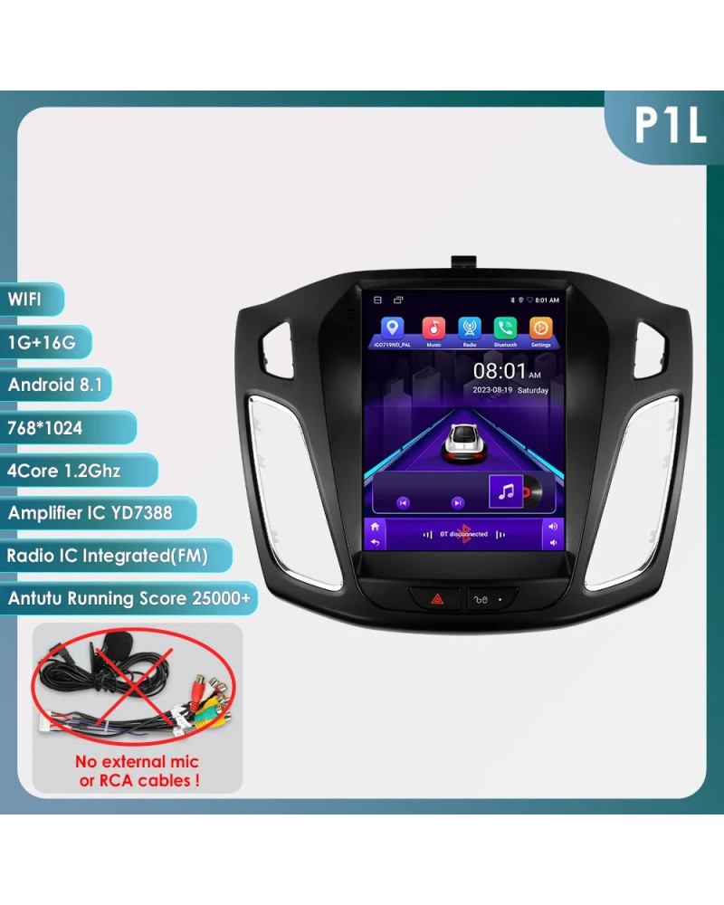 Autorradio con GPS para coche, reproductor Multimedia con Android 13, pantalla de Audio estéreo, 4G, WIFI, 9,7 pulgadas, DSP, Ca