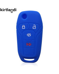 Kirtlandi-funda de silicona para llave de coche, soporte plegable para Ford Fusion Ka GM 2014, 2015, 2016, 2018, 2020