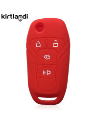 Kirtlandi-funda de silicona para llave de coche, soporte plegable para Ford Fusion Ka GM 2014, 2015, 2016, 2018, 2020