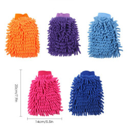 Car Wash Gloves Cleaner Coral Velvet Multi-function Auto Detailing Dust Removal Super Soft Microfiber Cleaning Cloth Automobile