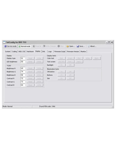 SetConfig 2.5.1 & 2.8.1 Software with Cable for RNS Identify Supports 