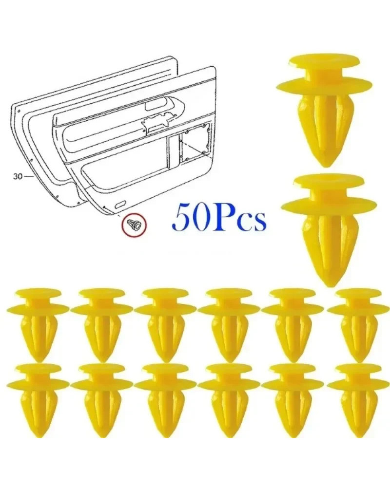 Clip de sujeción de empuje Universal para Panel de puerta de salpicadero, accesorio para Audi A3, A6, A8, R8, TT, VW, Polo, T4, 