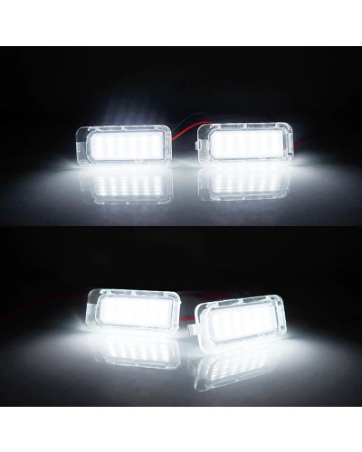 IJDM-luces LED para matrícula de coche, accesorio para Ford Explorer Escape Explorer Fiesta Fusion Lincoln MKC CAN-bus Xenon bla