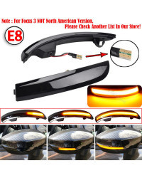 Luces LED intermitentes dinámicas, indicador de espejo lateral para Ford Escape Kuga II EcoSport 2013-2019, 2 piezas