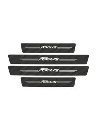 Pegatinas de fibra de carbono para alféizar de puerta de coche Ford Focus 2 MK2 2005 2006 2007 2008 2009 2010 2011, cubiertas pr