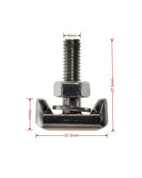 Tuerca de perno en T de 10mm para Bmw Mini Audi Vw Ford abrazadera de batería perno de seguridad 19116852