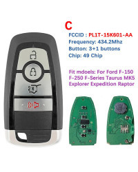 Llave remota CN018140 para Ford f-series Taurus MK5 Explorer Expedition Mustang Raptor 434,2 Mhz 49 Chip de repuesto inteligente