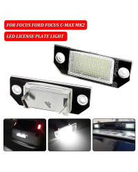 Luces LED SMD de alta potencia para placa de matrícula de coche, lámpara para Ford Focus C-MAX 03, Ford Focus MK2 03-08, Blanco 