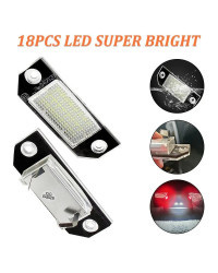 Luces LED SMD de alta potencia para placa de matrícula de coche, lámpara para Ford Focus C-MAX 03, Ford Focus MK2 03-08, Blanco 