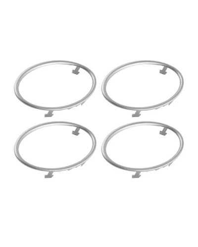 Embellecedor de aire acondicionado para coche, 4 piezas, decoración de salida, anillo circular, pegatina para Ford Focus 2 MK2 2