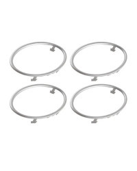 Embellecedor de aire acondicionado para coche, 4 piezas, decoración de salida, anillo circular, pegatina para Ford Focus 2 MK2 2