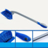 Brosse à anneau en acier pour l'entretien de la voiture, outil de lavage de voiture, brosse de moyeu de roue, brosse bleue BLOHo