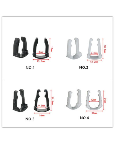 Pin de conector de tubo de gasolina para filtro de combustible de coche, Clip de sujeción de plástico para Ford, Toyota, VW, Sko