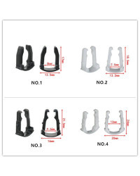 Pin de conector de tubo de gasolina para filtro de combustible de coche, Clip de sujeción de plástico para Ford, Toyota, VW, Sko