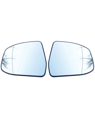 Cristal de espejo lateral calefactado para Ford Focus II III MK2 DA DP DH DB DS 2 3 MK3 2008 2009 2018, ala de puerta, vista tra