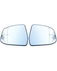 Cristal de espejo lateral calefactado para Ford Focus II III MK2 DA DP DH DB DS 2 3 MK3 2008 2009 2018, ala de puerta, vista tra