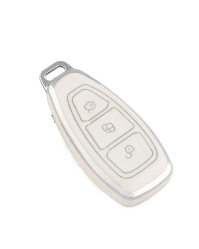 Funda de TPU suave para mando a distancia, protección completa para Ford/Fiesta/Focus 3 4/Mondeo/Kuga, accesorio Protector Fob, 