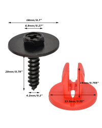 Tornillos de Clips para cubierta inferior de motor, accesorio para Volvo V50 C30 Jaguar Ford Focus 2 04-11 c-max 03-10 Mondeo MK