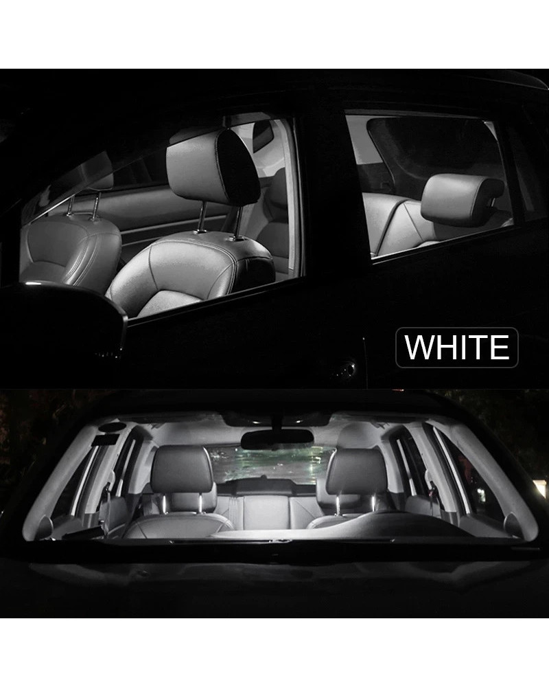 14 Uds para Ford Mondeo 3 MK3 2001 2002 2003 2004 2005 2006 2007 bombillas de maletero Kit de luz LED Interior de coche mapa cúp