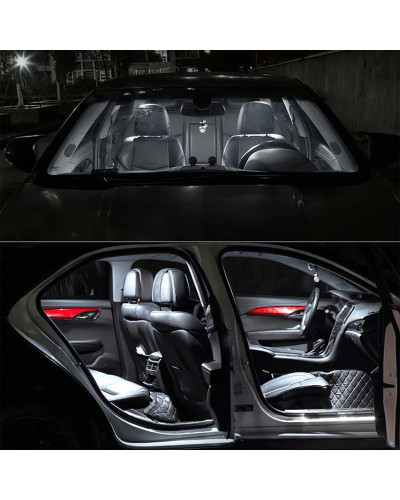 14 Uds para Ford Mondeo 3 MK3 2001 2002 2003 2004 2005 2006 2007 bombillas de maletero Kit de luz LED Interior de coche mapa cúp