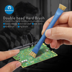 ESD Anti-Static Brush Double Head Insulation Hard Brush Cleaning Dust Repair Tool Kit For Mobile Phone Motherboard PCB BGA SMD