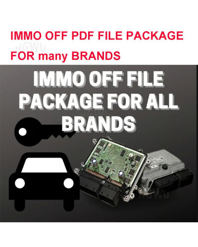 IMMO OFF FILE PACKAGE Multi-BRAND PDF File for VW VAG for AUDI for HON