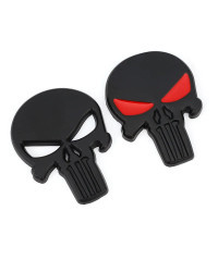 Pegatinas de Metal 3D para coche, calcomanías con emblema de cabeza de calavera para BMW, Audi, Ford, Chevrolet, Honda, Hyundai,