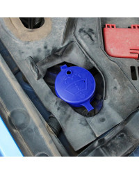 Arandela de limpiaparabrisas de coche, depósito de fluido, tapa de botella para Ford Focus Fusion Escort, Ecosport, Fiesta, Falc