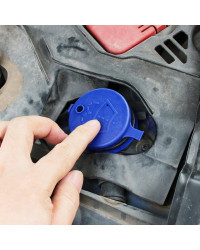 Arandela de limpiaparabrisas de coche, depósito de fluido, tapa de botella para Ford Focus Fusion Escort, Ecosport, Fiesta, Falc