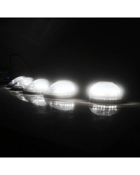 IJDM-luces LED de 5 piezas para techo de cabina, lámparas de señalización, tira completa para Chevy, Dodge, Ford GMC, camiones d