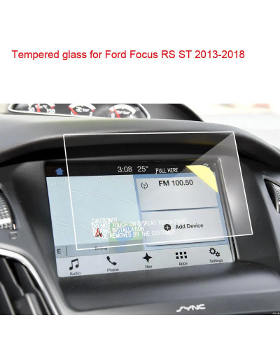 Protector de pantalla CPS de 8 pulgadas, cristal templado para Ford Focus RS ST SYNC2 SYNC3 2013-2018