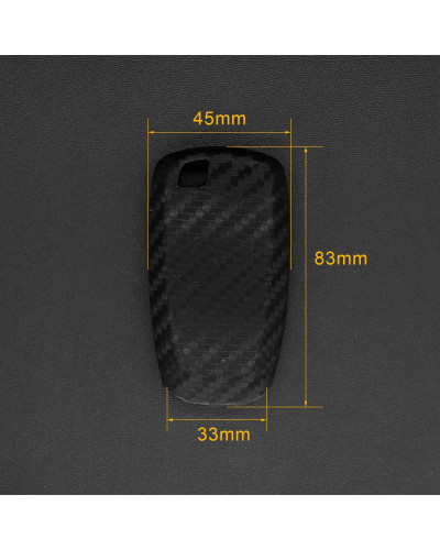 Funda de silicona de fibra de carbono para llave inteligente, cubierta para Ford Focus Explorer Ranger Bronco Sport Ecosport Edg