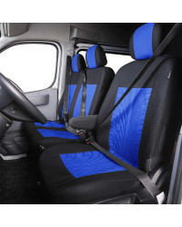 Fundas de asiento para camión 2 + 1, Protector Universal de asiento de furgonetas para relé Citroen, Ford transit, Opel Antara, 