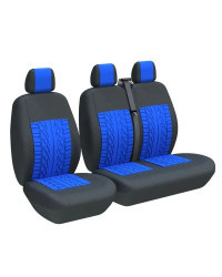 Fundas de asiento para camión 2 + 1, Protector Universal de asiento de furgonetas para relé Citroen, Ford transit, Opel Antara, 