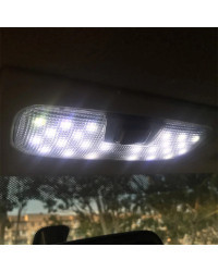 Luz LED de lectura para Interior de coche, lámpara de techo blanca y azul hielo para Ford Ecosport Focus 2 MK2 2007 2008 2009 20