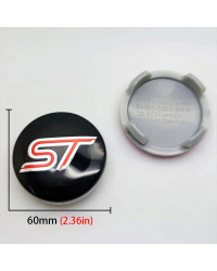 Cubierta de llanta de cubo de rueda de coche, 4 piezas, 54mm, 60mm, para Ford ST LINE stline Focus 2 3 MK2 MK3 MK1 Fusion Everes