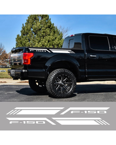 Pegatina lateral de camioneta para Ford F150 Raptor Lariat Limited, decoración de rayas de coche, calcomanía, cubierta de vinilo