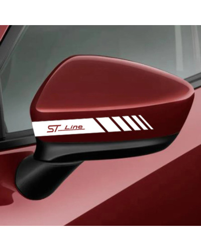 Pegatinas para espejo retrovisor de coche, calcomanías de película de vinilo para Ford ST LINE Focus, accesorios decorativos par