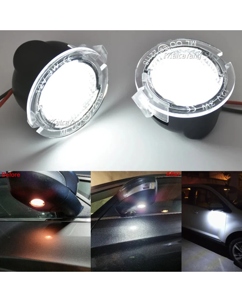 Módulo de luz LED para Retrovisor lateral, lámpara para Ford Mondeo MK5 Galaxy s-max Ecosport Edge Explorer Ranger TKE Limited, 