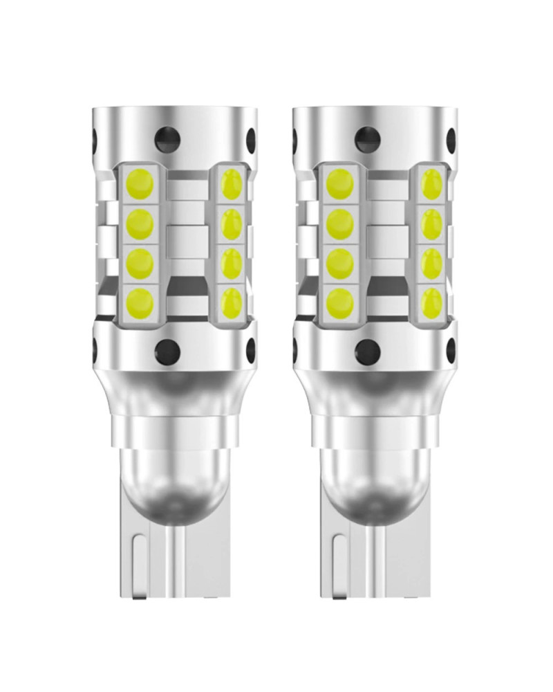 2 uds luz LED de marcha atrás lámpara Blub W16W T15 Canbus para Ford c-max Fiesta 5 6 7 mk5 mk6 mk7 Focus 3 mk3 Mondeo Galaxy Ku