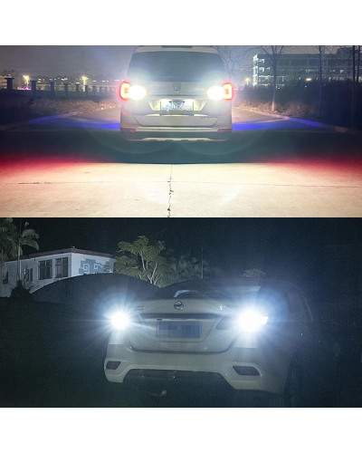 2 uds luz LED de marcha atrás lámpara Blub W16W T15 Canbus para Ford c-max Fiesta 5 6 7 mk5 mk6 mk7 Focus 3 mk3 Mondeo Galaxy Ku