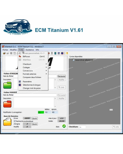 ECM Titanium V1.61 Program Tool and Software with 26100 Driver ECU Mul