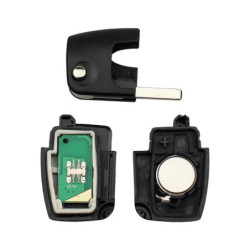 KEYYOU 4D63/4D60 Chip Car Remote Key DIY 433MHz For Ford Fusion Focus Mondeo Fiesta Galaxy Uncut HU101 Blade Vehicle Flip Key