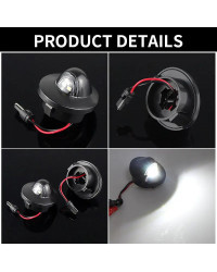 Luces led blancas para matrícula trasera de coche, accesorios para Ford Edge, Escape Mercury Mariner, sin error, 1 par