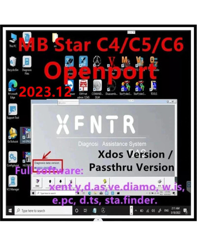 Newest 2023.12 Xentry Software Remote Install and Activate DT.S WI.S E