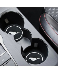 Posavasos Interior para botella de agua, almohadillas antideslizantes para Ford Mustang SHELBY GT 500, 350, 2014, 2015, 2016, 20